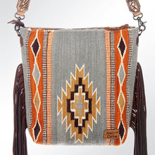 Load image into Gallery viewer, Western Purse, Tooled Leather Purse, Conceal Carry Purse, Cowhide Purse, American Darling Purse, Western Crossbody Purse, Leather Fringe
