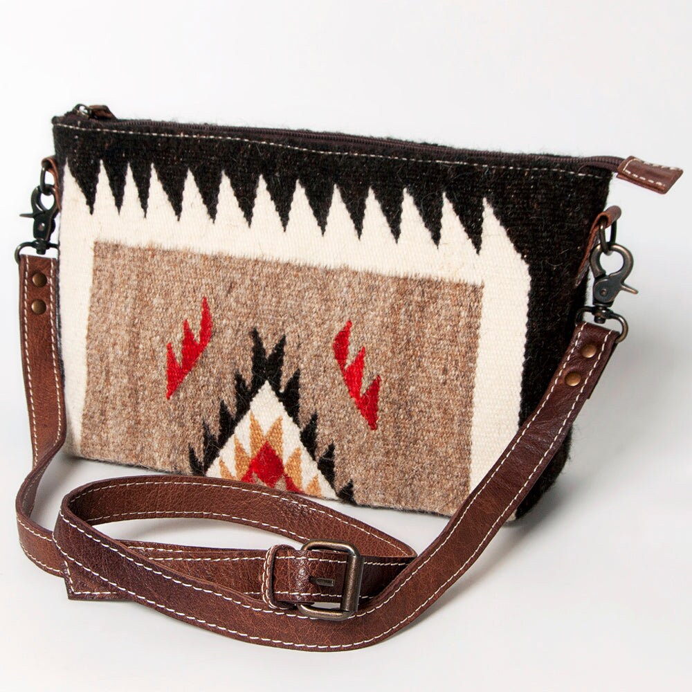 Western Hand Tooled Leather Purse, Concealed Carry Purse, Cowhide Purse, Saddle Blanket Bag, Genuine Cowhide, Western Purse, Leather Fringe