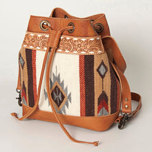 Load image into Gallery viewer, Western Hand Tooled Leather Purse, Concealed Carry Purse, Cowhide Purse, Saddle Blanket Bag, Genuine Cowhide, Western Purse, Leather Fringe
