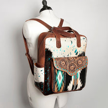 Load image into Gallery viewer, Western Backpack, Leather Backpack Women, Cowhide Backpack, Conceal Carry Purse, Cowhide Purse, American Darling Purse, Western Purse
