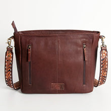 Load image into Gallery viewer, Western Purse, Tooled Leather Purse, Conceal Carry Purse, Cowhide Purse, American Darling Purse, Western Crossbody Purse, Leather Fringe
