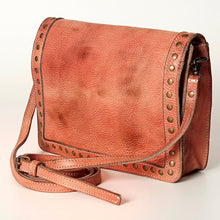 Load image into Gallery viewer, Genuine Vintage Leather Western Fashion Retro Handmade Crossbody Bag Purse
