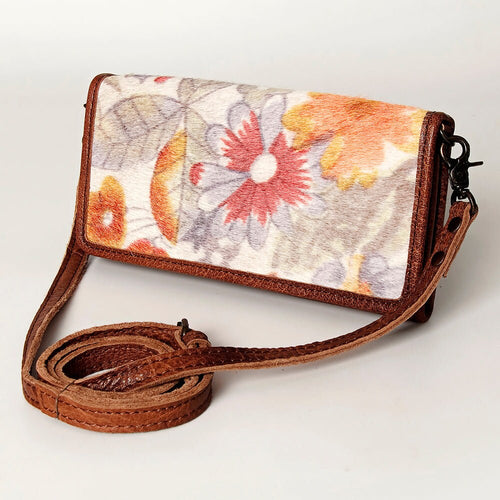 Western Hand Tooled Leather Purse, Concealed Carry Purse, Cowhide Purse, Saddle Blanket Bag, Genuine Cowhide, Western Wallet, Leather Fringe