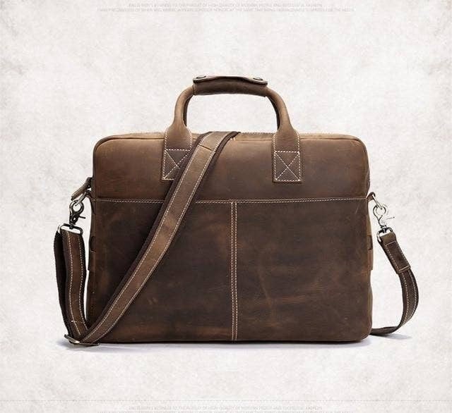 Leather Briefcase, Full Grain Leather Briefcase, Mens Leather Briefcase, 16 inch Leather Briefcase, Mens Leather Briefcase