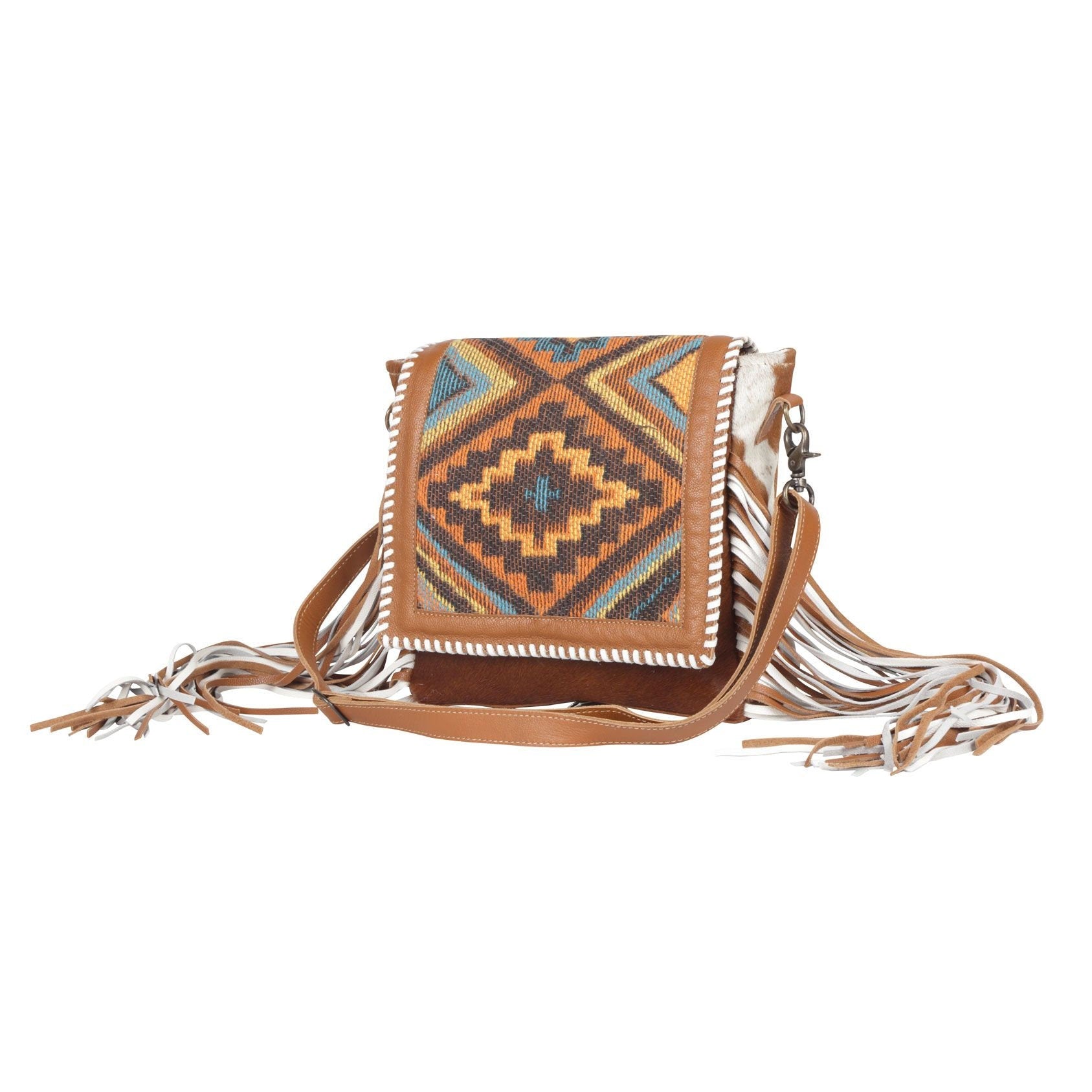 Genuine leather western saddle blanket tassel Myra offers bag