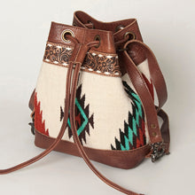 Load image into Gallery viewer, Western Hand Tooled Leather Purse, Concealed Carry Purse, Cowhide Purse, Saddle Blanket Bag, Genuine Cowhide, Western Purse, Leather Fringe
