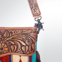 Load image into Gallery viewer, Western Purse, Tooled Leather Purse, Conceal Carry Purse, Cowhide Purse, American Darling Purse, Western Crossbody Purse, Leather Fringe
