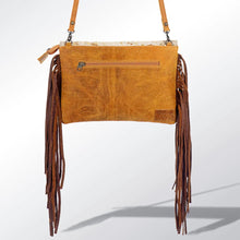 Load image into Gallery viewer, Western Purse, Tooled Leather Purse, Conceal Carry Purse, Cowhide Purse, American Darling Purse, Western Crossbody Purse, Leather Fringe
