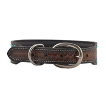 Load image into Gallery viewer, Hand Tooled Leather Dog Collar, Myra Bag Leather Collar, Western Dog Collar, Handcrafted Dog Collar, Leather Dog Collar
