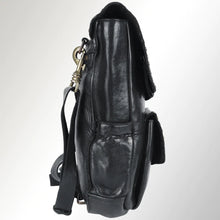 Load image into Gallery viewer, Leather Backpack Women, Leather Backpack Purse, Leather Backpack, Western Purse, Small Leather Backpack, Cowhide Backpack, Cowhide Purse
