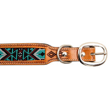 Load image into Gallery viewer, Hand Tooled Leather Dog Collar, Myra Bag Leather Collar, Western Dog Collar, Handcrafted Dog Collar, Leather Dog Collar
