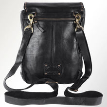 Load image into Gallery viewer, Leather Backpack Women, Leather Backpack Purse, Leather Backpack, Western Purse, Small Leather Backpack, Cowhide Backpack, Cowhide Purse
