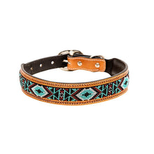 Load image into Gallery viewer, Hand Tooled Leather Dog Collar, Myra Bag Leather Collar, Western Dog Collar, Handcrafted Dog Collar, Leather Dog Collar
