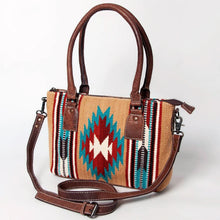 Load image into Gallery viewer, Leather Western Purse, Cowhide Purse, Saddle Blanket Purse, American Darling Purse, Serape Purse, Western Purse, Leather Shoulder Bag
