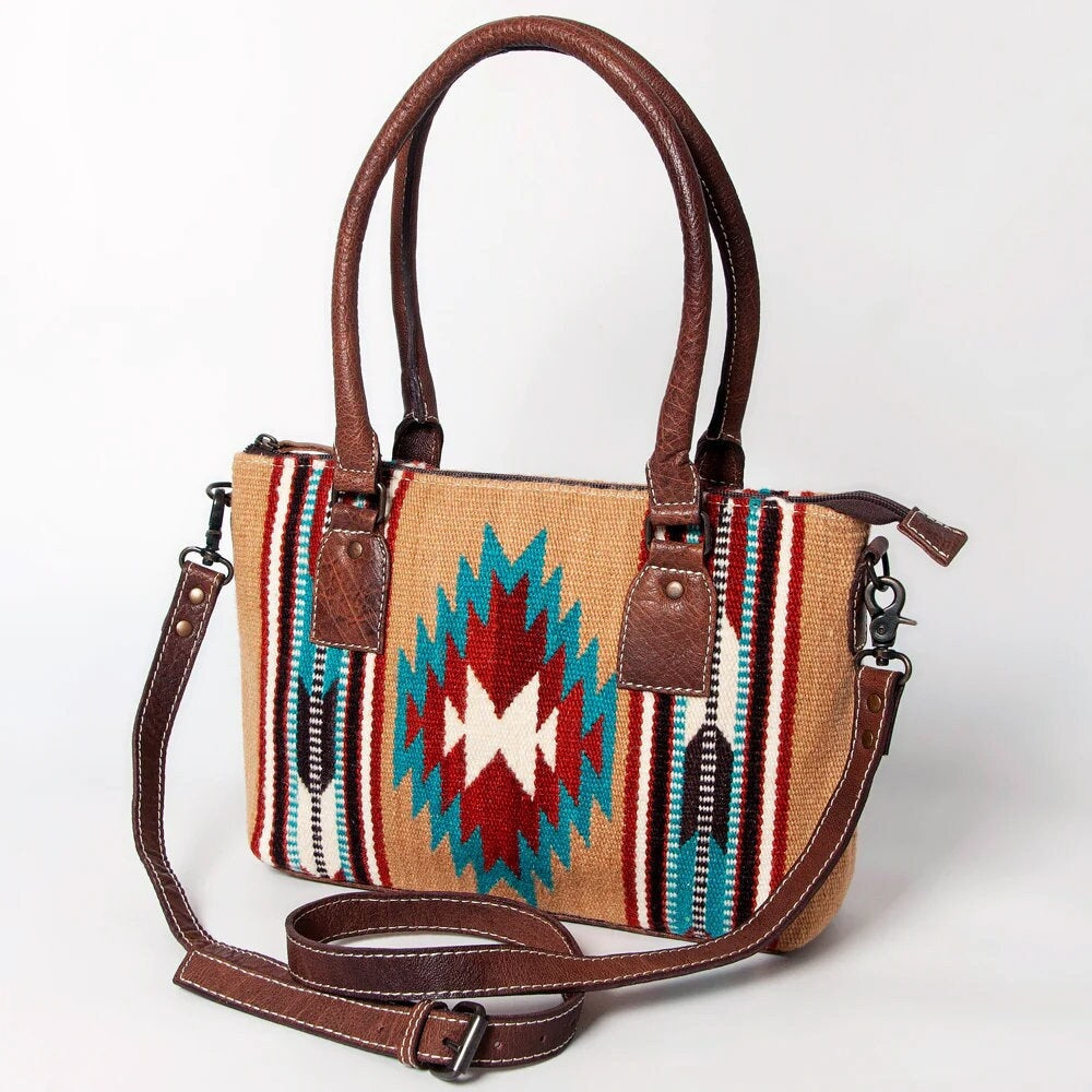 Leather Western Purse, Cowhide Purse, Saddle Blanket Purse, American Darling Purse, Serape Purse, Western Purse, Leather Shoulder Bag