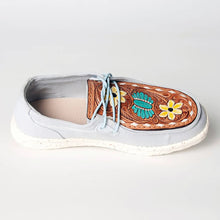Load image into Gallery viewer, Hey Dudes Slip On, Tooled Leather Hey Dudes, Hey Dudes for Women, Hey Dudes Loafer, Cowhide Hey Dudes, American Darling Shoes, Leather Shoes
