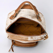 Load image into Gallery viewer, Leather Backpack Women, Leather Backpack Purse, Leather Backpack, Western Purse, Small Leather Backpack, Cowhide Backpack, Cowhide Purse
