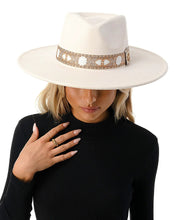 Load image into Gallery viewer, Womens Wide Brim Fedora Hat, Panama Hat, Wool Fedora Hat, Felt Cowboy Hat, Wide Brimmed Fedora, Wool Fedora Womens, Womens Felt Hat
