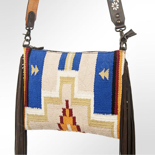 Western Leather Purse, Concealed Carry Purse, Cowhide Purse, Saddle Blanket Bag, Genuine Cowhide, Western Purse, Leather Fringe