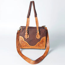 Load image into Gallery viewer, Western Hand Tooled Leather Purse, Genuine Leather Purse, Cowhide Purse, Genuine Cowhide, Western Purse, Hand Tooled leather Purse
