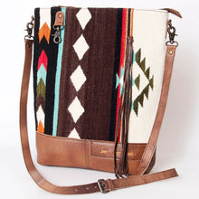 Load image into Gallery viewer, Western Hand Tooled Leather Purse, Conceal Carry Purse Crossbody, Cowhide Purse, American Darling Purse, Western Crossbody Fringe Purse
