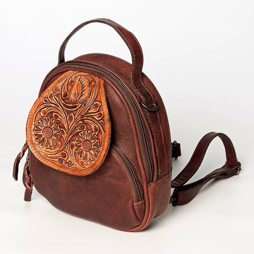 Leather Backpack Women, Leather Backpack Purse, Leather Western Backpack, Western Purse, Small Leather Backpack, Cowhide Backpack Purse