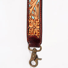 Load image into Gallery viewer, Western Hand Tooled Leather Purse Strap, Cowhide Purse Strap, American Darling Leather Purse Strap, Genuine Cowhide Strap
