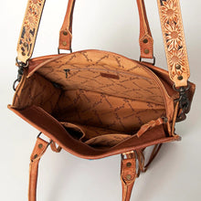 Load image into Gallery viewer, Western Purse, Hand Tooled Leather Purse, Conceal Carry Purse, Cowhide Purse, American Darling Purse, Western Crossbody Purse
