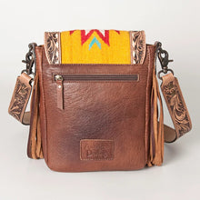 Load image into Gallery viewer, Western Purse, Cowhide Purse, Hand Tooled Leather Purse, Cowhide Purse, Concealed Carry Purse, Saddle Blanket, Leather Fringe
