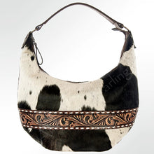 Load image into Gallery viewer, Western Hand Tooled Leather Purse, Hobo Cowhide Purse, Leather Hobo Purse, Conceal Carry Purse, Genuine Cowhide, Western Purse
