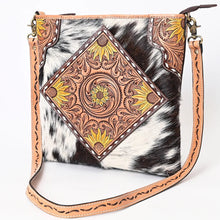 Load image into Gallery viewer, Sunflower Plains Western Leather Crossbody Purse
