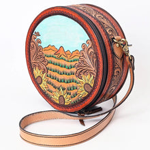 Load image into Gallery viewer, Orchard Prairie Western Leather Canteen Crossbody Purse
