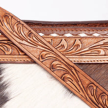 Load image into Gallery viewer, Western Purse, Tooled Leather Purse, Conceal Carry Purse, Cowhide Purse, American Darling Purse, Sunflower Crossbody Purse, Leather Fringe
