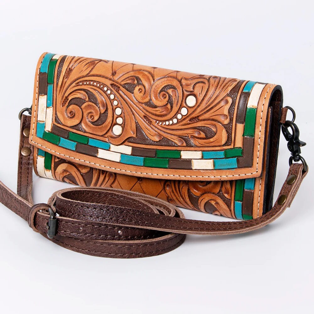 Stoneledge Western Leather Crossbody Purse