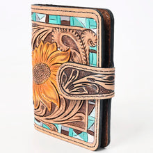 Load image into Gallery viewer, Western Hand Tooled Leather Wallet Purse, Leather Crossbody Purse, Genuine Leather Bag, American Darling, Western Purse, Luxury Wallet
