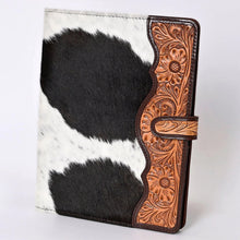 Load image into Gallery viewer, Hand Tooled Leather Portfolio, Leather Padfolio, Leather Legal Pad Portfolio, Leather Legal Pad Notebook, Tooled Leather Portfolio Envelope
