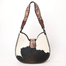 Load image into Gallery viewer, Western Hand Tooled Leather Purse, Hobo Cowhide Purse, Leather Hobo Purse, Conceal Carry Purse, Genuine Cowhide, Western Purse
