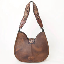 Load image into Gallery viewer, Western Hand Tooled Leather Purse, Hobo Cowhide Purse, Leather Hobo Purse, Conceal Carry Purse, Genuine Cowhide, Western Purse
