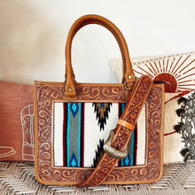 Load image into Gallery viewer, Western Purse, Hand Tooled Leather Purse, Conceal Carry Purse, Genuine Leather Crossbody, Cowhide Purse, Western Crossbody Purse
