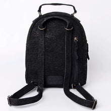 Load image into Gallery viewer, Leather Backpack Women, Leather Backpack Purse, Suede Leather Backpack, Western Purse, Small Leather Backpack, Embossed Leather Backpack
