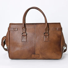 Load image into Gallery viewer, Park City Western Leather Weekender Duffel Bag
