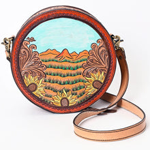 Load image into Gallery viewer, Orchard Prairie Western Leather Canteen Crossbody Purse
