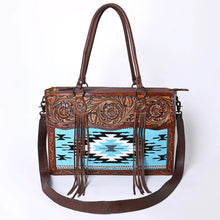 Load image into Gallery viewer, Western Purse, Hand Tooled Leather Purse, Western Tote Bag, Genuine Leather Crossbody, Cowhide Purse, Western Crossbody Purse
