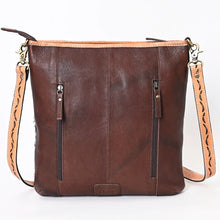 Load image into Gallery viewer, Sunflower Plains Western Leather Crossbody Purse
