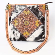 Load image into Gallery viewer, Sunflower Plains Western Leather Crossbody Purse
