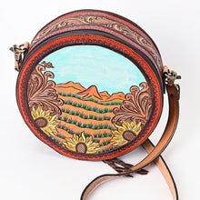 Load image into Gallery viewer, Orchard Prairie Western Leather Canteen Crossbody Purse
