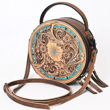 Load image into Gallery viewer, Wildwood Western Leather Canteen Crossbody Purse
