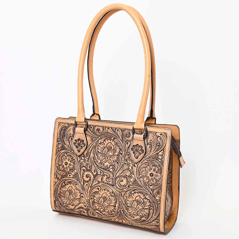 Hawthorn Hand Tooled Leather Purse – Dodi Jo's