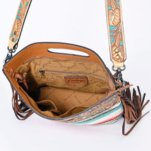 Load image into Gallery viewer, Atkins Lake Western Leather Crossbody Purse
