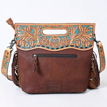 Load image into Gallery viewer, Atkins Lake Western Leather Crossbody Purse
